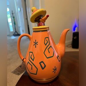 Disney Parks Alice In Wonderland Teapot With Dormouse Topper New